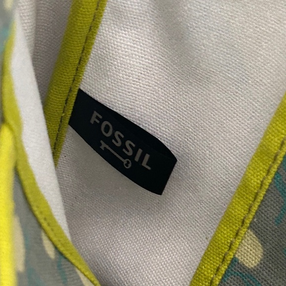 Vintage Fossil Keeper coated canvas messenger bag, multicolour - Picture 12 of 12